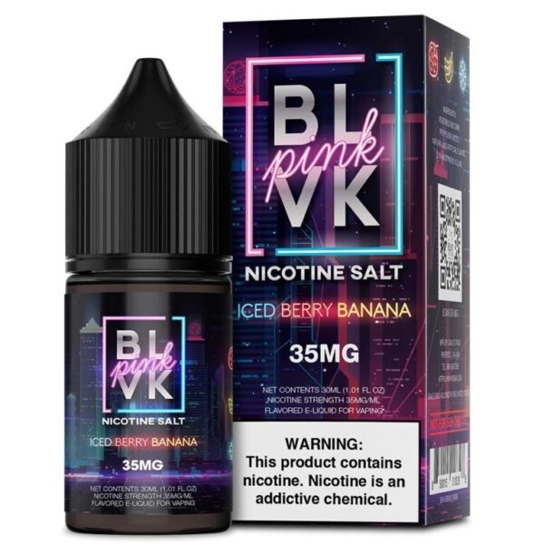 BLVK Salt Pink Iced Berry Banana 35MG 30ml