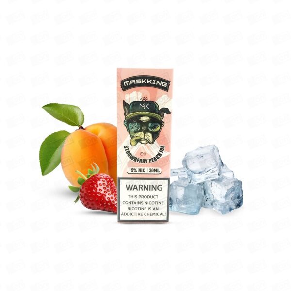 Maskking Salt Strawberry Peach ICE 35MG 30ml - Imagen 2