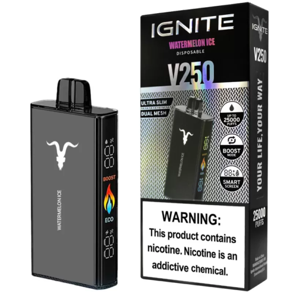 Pod Descartable Ignite V250 Watermelon Ice 25000 puffs 5%