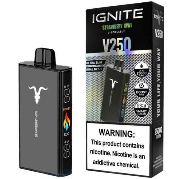 Pod Descartable Ignite V250 Strawberry Kiwi 5% 25000 puff