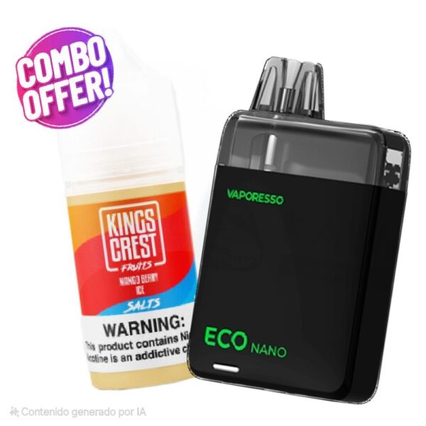 Combo Eco Nano 1 + Salt Kings Crest Bar o Halo de 🎁