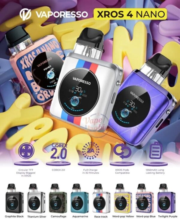 Pod Vaporesso XROS 4 Nano 2025 New - Imagen 2