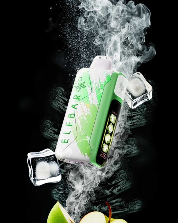 Pod Descartable Elfbar ICE King 40k Green Apple Ice 40000 puff 5% - Imagen 2