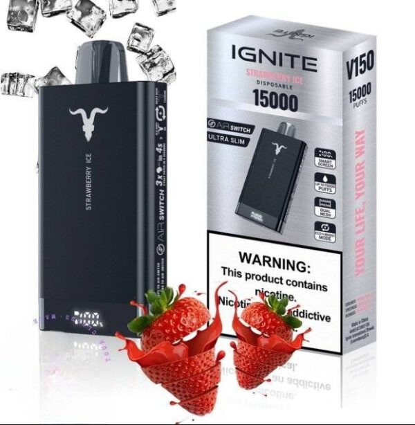 Descartable Ignite V150 Strawberry Shake 15000 puff 5%
