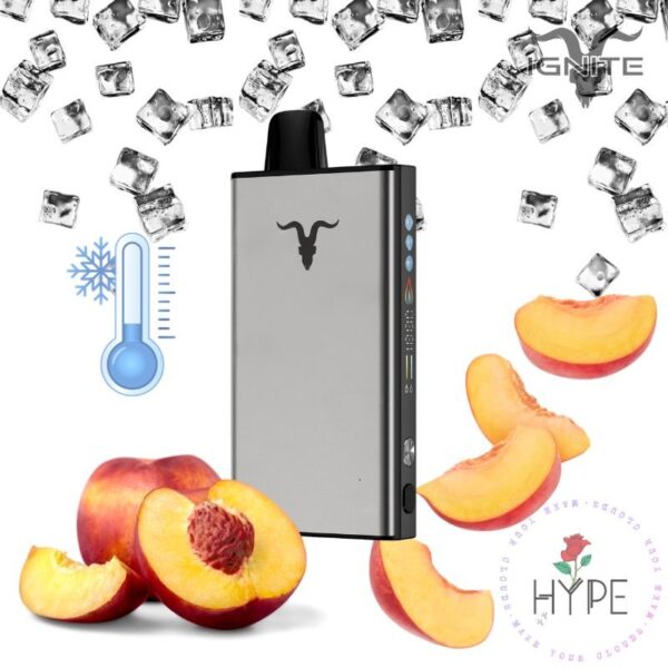 Pod Descartable Ignite V400 ICE Peach 40000 puff 5% - Imagen 2