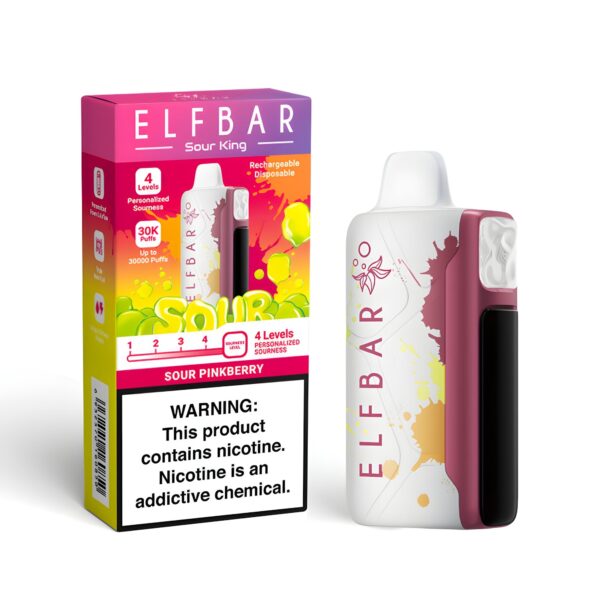 Pod Descartable Elfbar 40K SOUR KING Sour Pink Berry 40000 puff 5% - Imagen 2