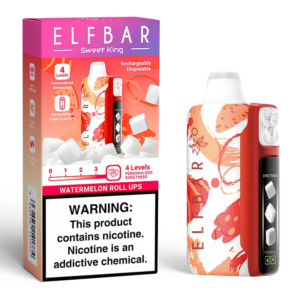 Descartable Elfbar 40k SWEET KING Watermelon Roll Ups 40000 puff 5%