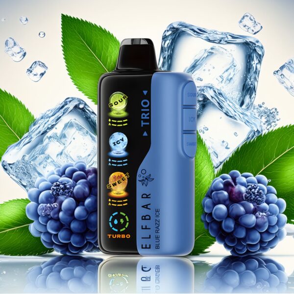 Descartable ElfBar TRIO 40K Blueberry Pom Slushy 40000 puff 5% - Imagen 2