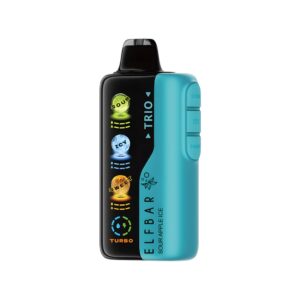 Descartable Elfbar Trio Sour Apple Ice 40000 puff 5$