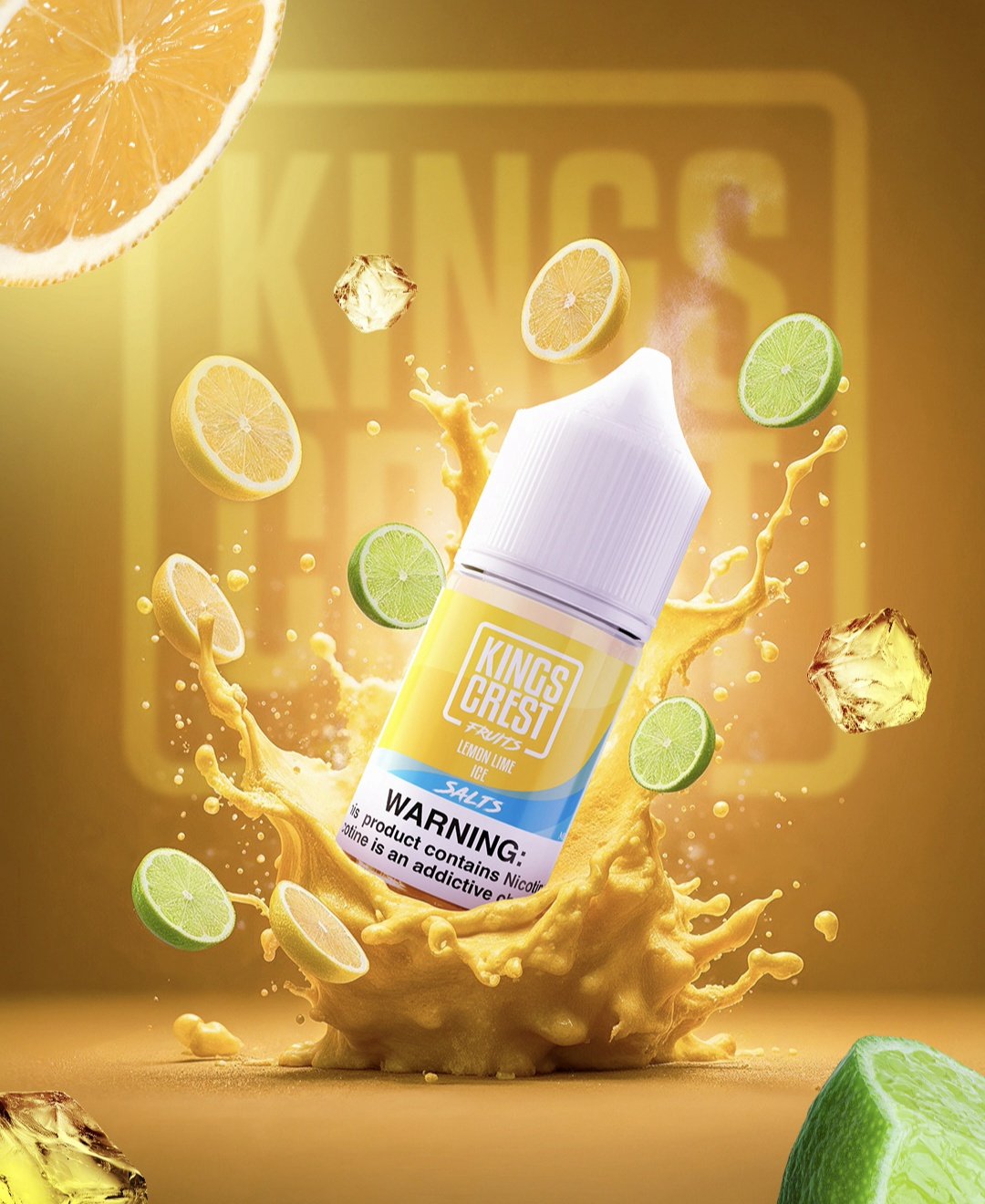 Kings Crest Salt Lemon Lime ICE "NEW" 35MG 30ml - Imagen 2