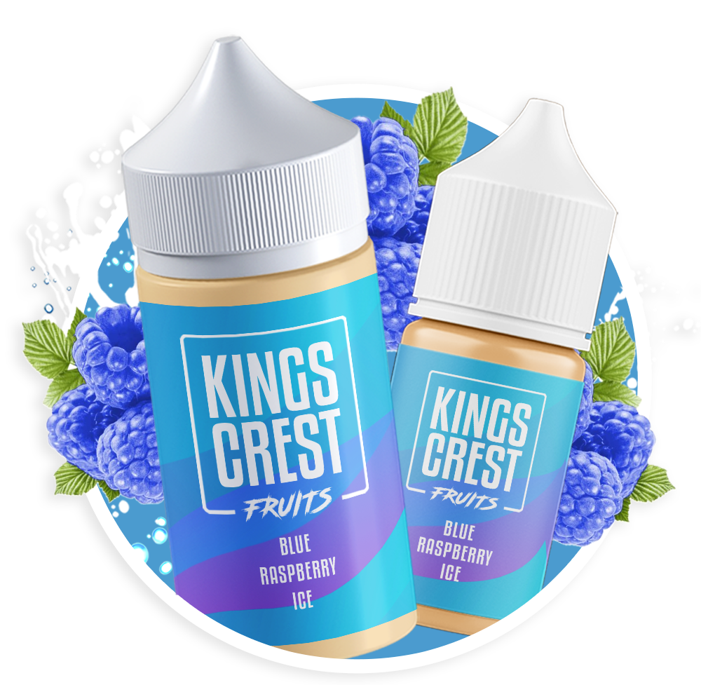 Kings Crest Salt Blue Raspberry Ice "NEW" 35MG 30ml - Imagen 3