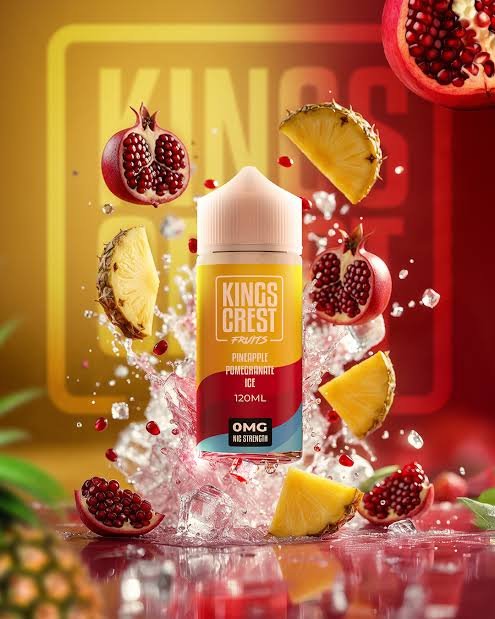 Kings Crest Pineapple Pomegranate Ice 120ml 3MG - Imagen 2