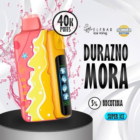 Descartable Elfbar ⛱️ Summer Edition Peach Blue Slush (Durazno y Arándanos) 40000 puff 5% - Imagen 2