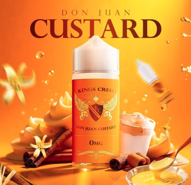 Kings Crest Don Juan Custard 120ml 3mg - Imagen 2