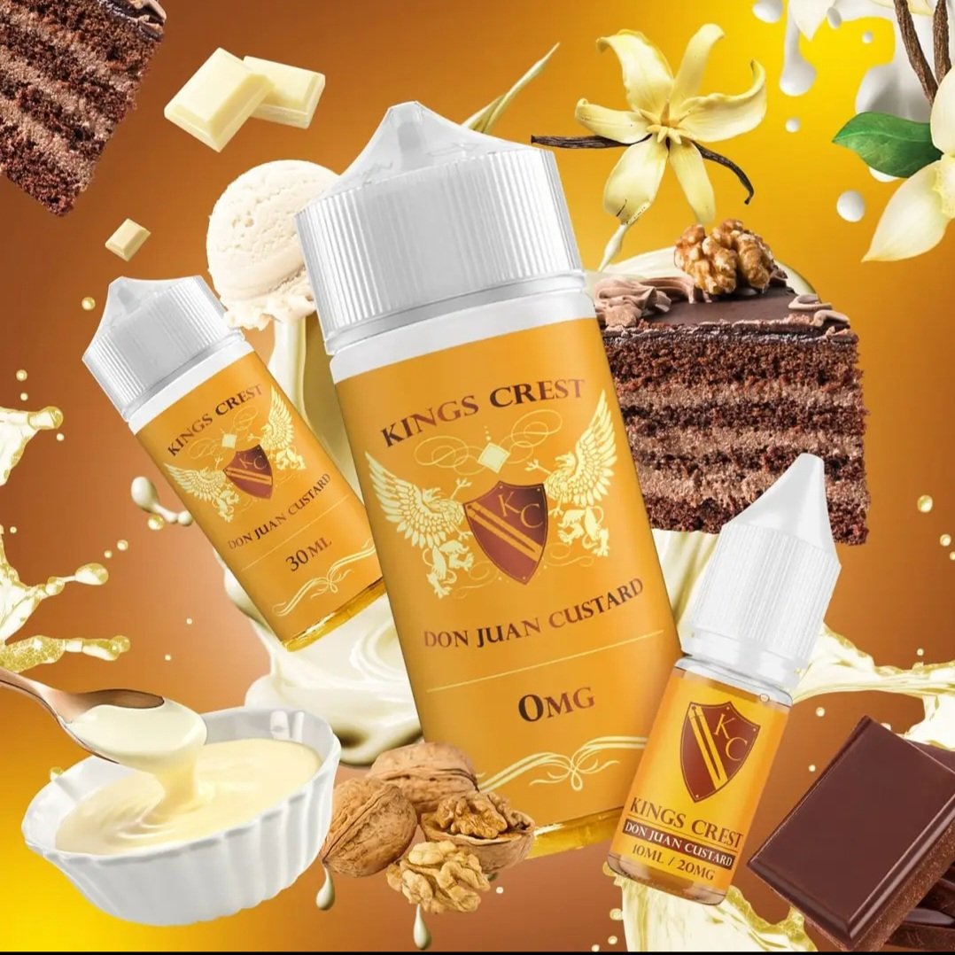 Kings Crest Don Juan Custard 120ml 3mg - Imagen 3