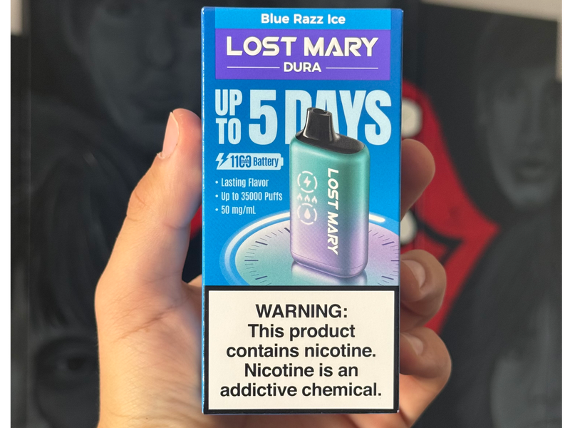 Pod Descartable Lost Mary Blue Razz Ice ❄️ 35000 Puff 5% - Imagen 2