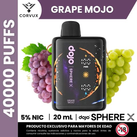Pod Descartable Grape Mojo Vaporesso Dojo Sphere X 40K 5% - Imagen 2
