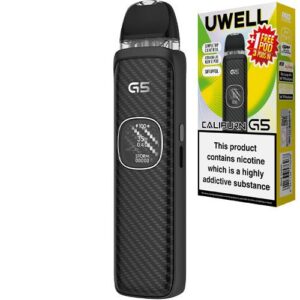 Pod Uwell Caliburn G5 KIT 2026 + 3 resistencias incluidas. Color Black Carbon.